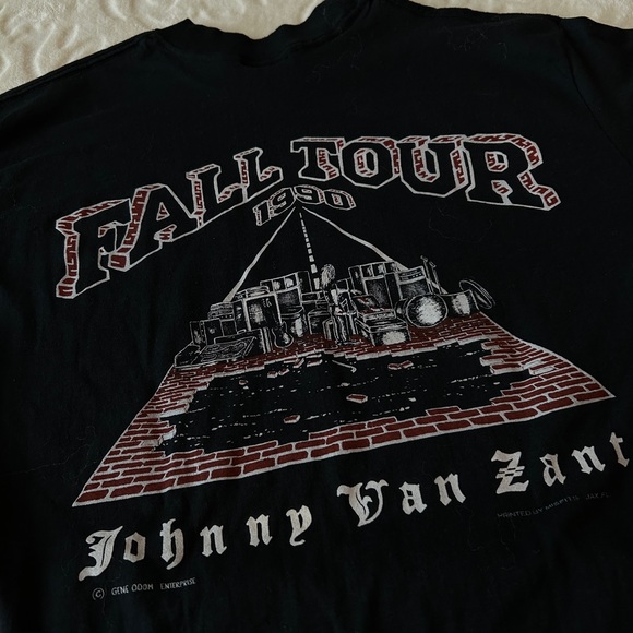 Brickyard Road/Johnny Van Zant blk t-shirt L w/note from songwriter. - Picture 3 of 4